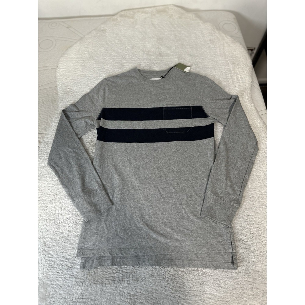 New Goodfellow Men's Gray Long Sleeve Shirt Size Small Top NWT‎